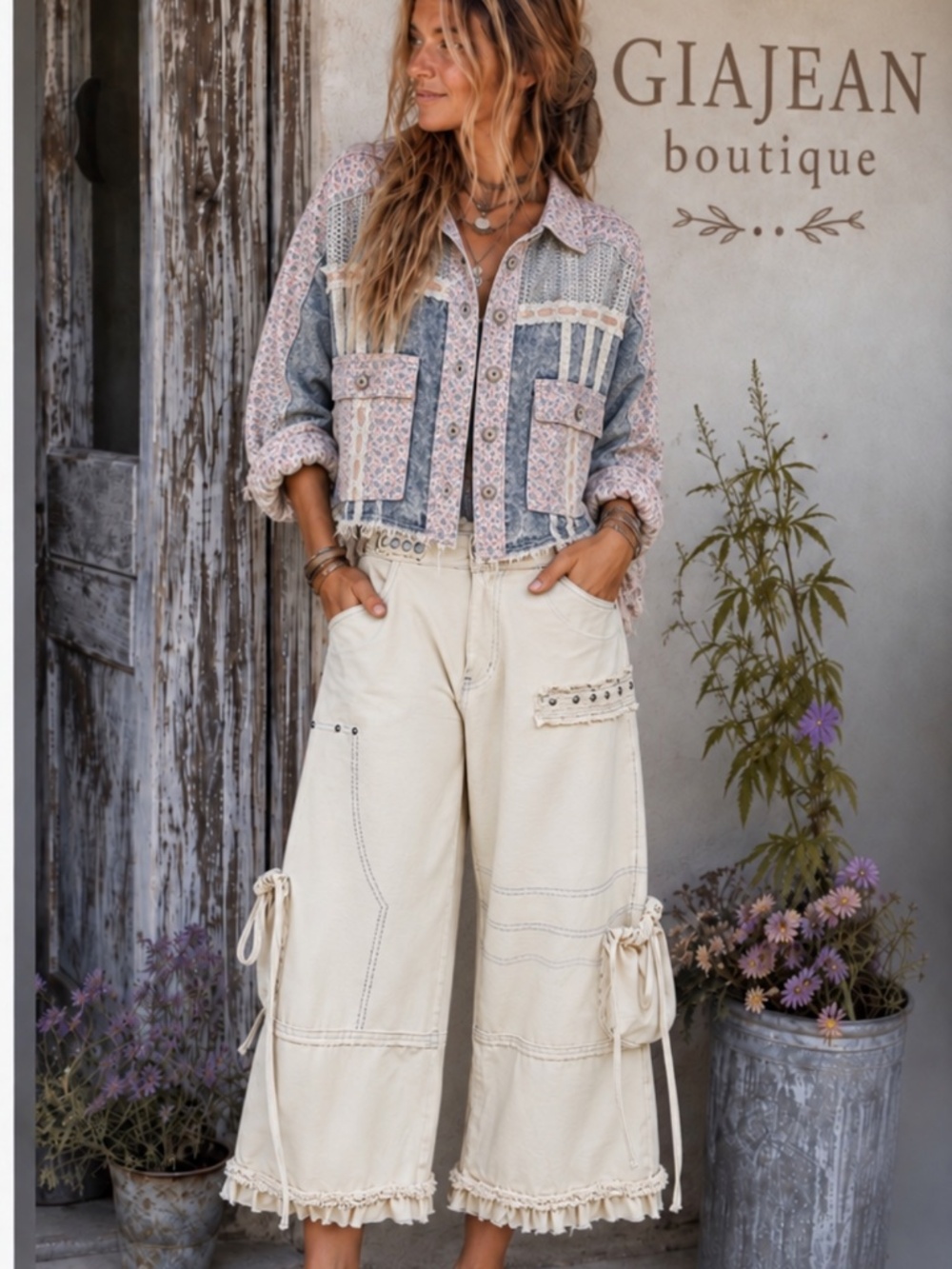 ❤️ POL “ DANI 2 ” POL Denim Twill Wide Leg Pant